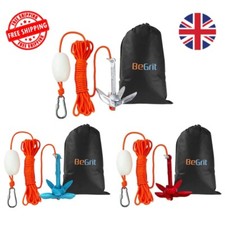 Kayak Canoe Jet Ski Sup Paddle Board 1.5Lb Folding Grapnel Anchor Kit 32ft Rope