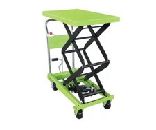 Hydraulic Scissor Lift Table Green 350KG (Lifting Mobile Work Platform Cart)