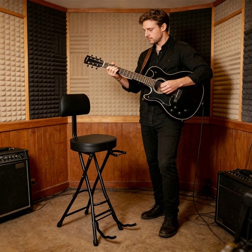 Guitar stool - guitar, stand