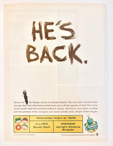 Vtg south park - south, hankey