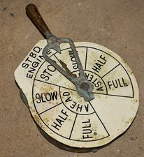 Antique Heavy Brass Nautical Ships Engine Order Telegraph Heavy