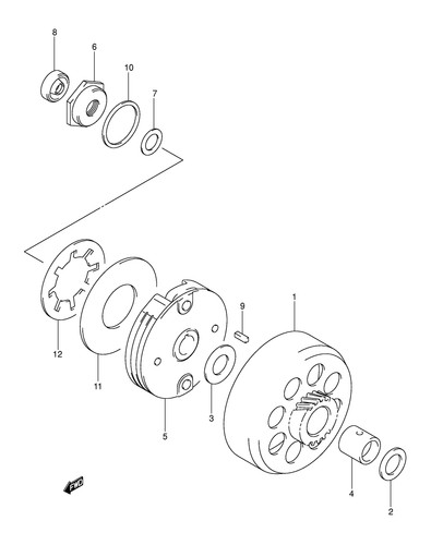 Suzuki genuine atv key - suzuki,