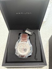 Hamilton Khaki ETO H776220 Silver Dial Date Quartz Men's Watch, full boxed set.