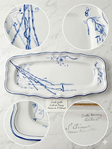 Art nouveau asparagus serving - art,
