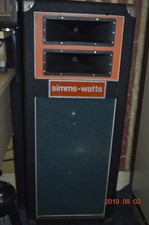 Simms-Watts 16 ohm column speakers, vintage, floor standing, PA, guitar , rare