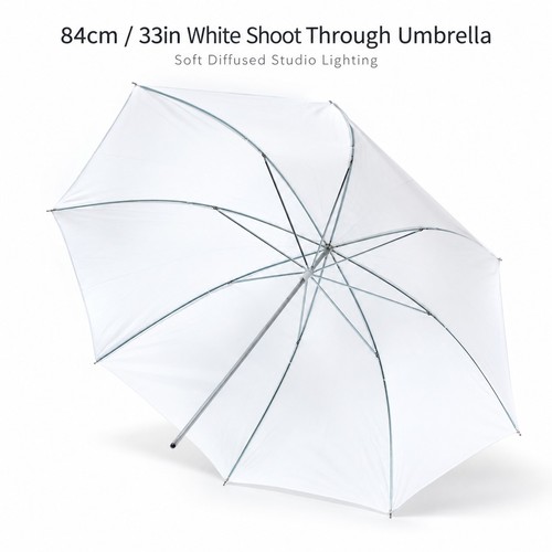 84cm white shoot through - 84cm, 33"