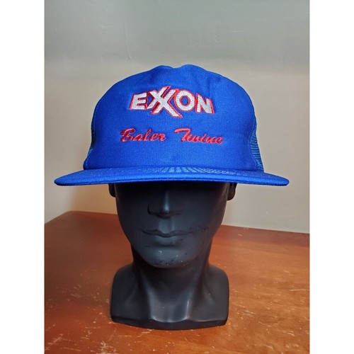 Vintage exxon trucker hat - vintage,