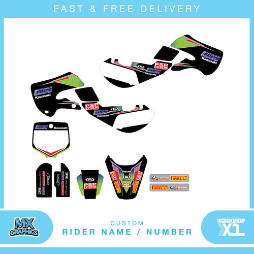 Graphics kit for - kit, kawasaki