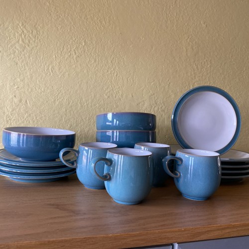 Pieces denby azure dinner - pieces,