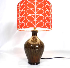 Large Lava Holkham Pottery table Lamp 1960s bulb shaped design light