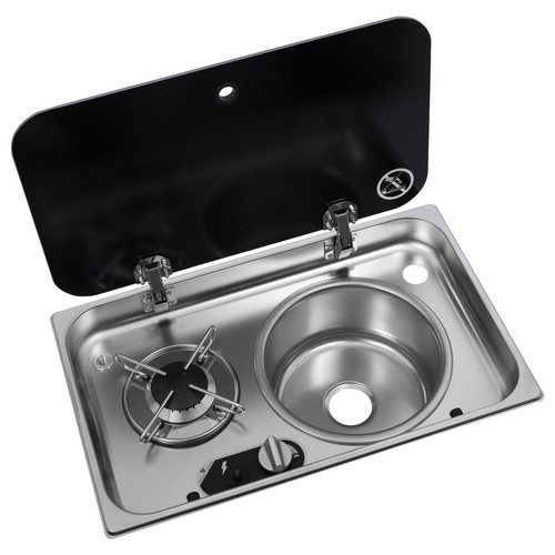 Navy load hob sink - &, single