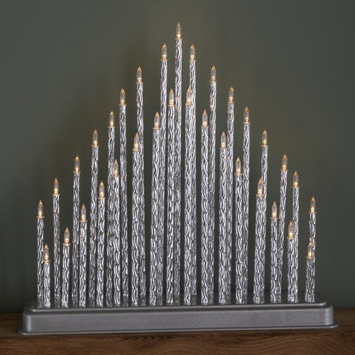 33cm battery operated - 33cm, silver