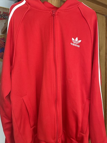 Red adidas firebird track - red,