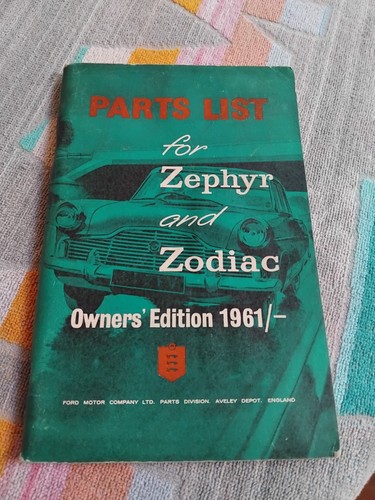 Ford zephyr zodiac - zodiac, 1961
