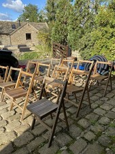 Vintage Wooden Folding Chairs