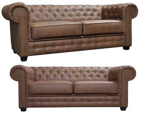 Chesterfield sofa astor brown - sofa,