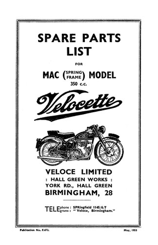 Velocette mac spring - mac,