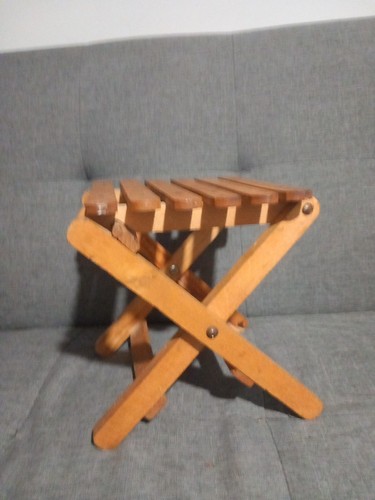Vintage small wooden folding - wooden,