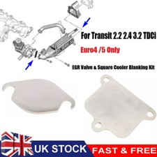 EGR Valve & Square Cooler Blanking Set MK7 MK8 Transit 2.2 2.4 3.2 TDCi Euro4 /5