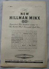 1945 Hillman Minx Original