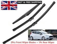 3x Front Rear Windscreen Wiper