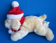 GOLDEN LABRADOR RETRIEVER plush CHRISTMAS PUPPY DOG soft toy IRISH GUIDE DOGS