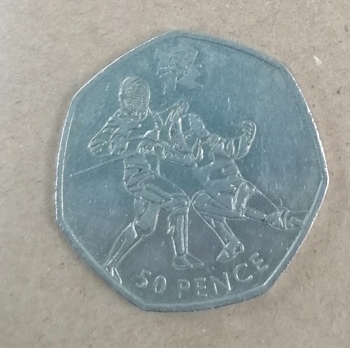 Olympic 50p coins fifty pence - coins,