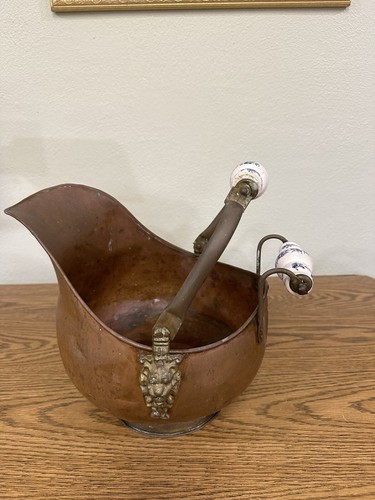 Copper coal ash - scuttle, bucket