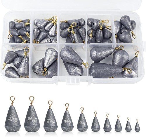 55pcs small fishing weights - 25/55pcs,