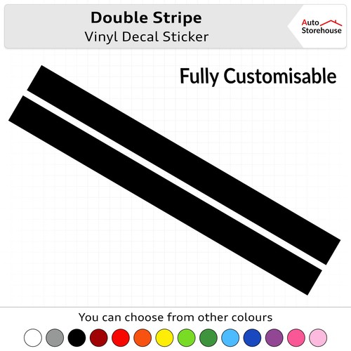 Racing stripe decal 50 - stripe, (50/50