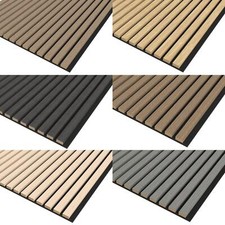 Acoustic wall slat panel