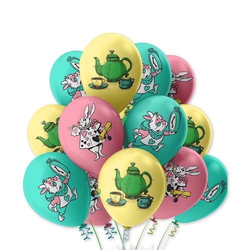 Alice wonderland balloon - in,