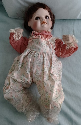 Sara porcelain doll - porcelain,