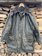 Barbour Northumbria A400(Vintage Men’s 42”/107cm, Green with Tartan Lining)