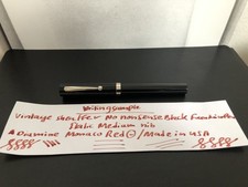 Sheaffer No Nonsense Black Fountain Pen with Fitted Cartridge. Italic Medium