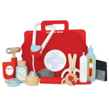 Le Toy Van - Pretend Play - Medical Play Set Kit in Fabric Doctor's Bag