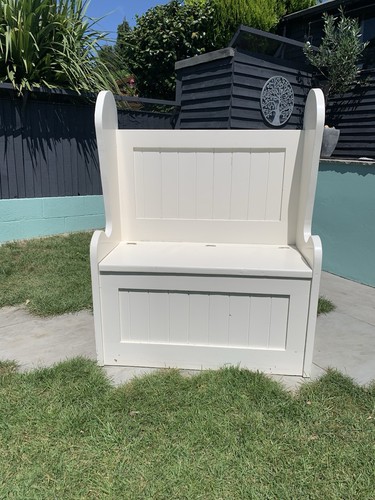Wooden bench with storage - bench,