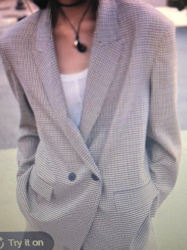 Zara oversized blazer heritage