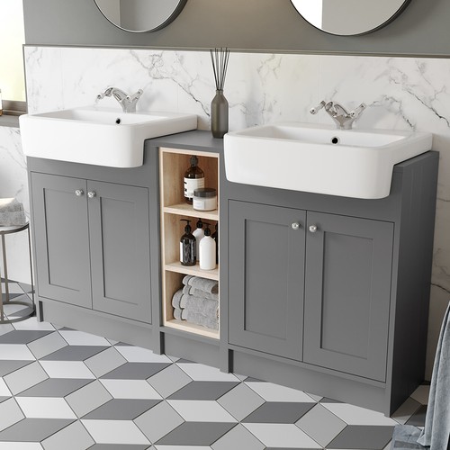 Traditional double vanity - double,