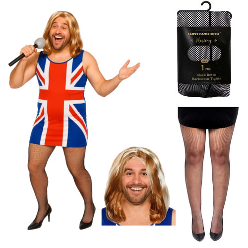 Men union jack - jack, wig