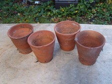 4 x Vintage Clay Terracotta