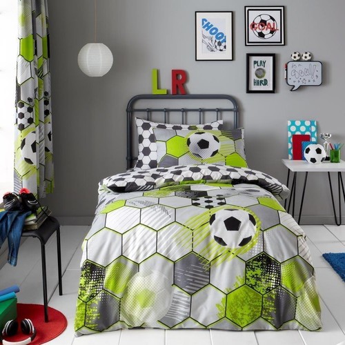 Kids football stamp grey - kids,