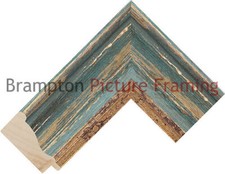 64mm Wide Blue Spoon Wood