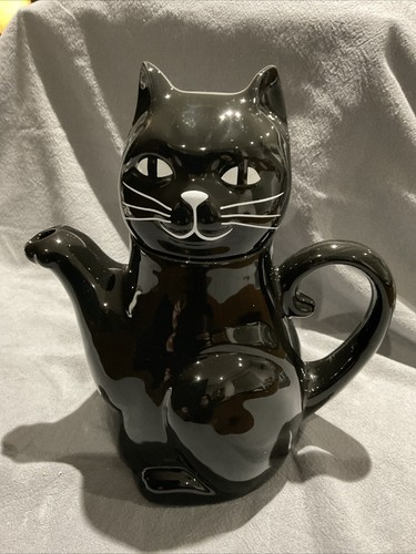 1980 black cat ceramic - 1980’s,