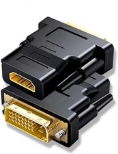 DVI-D Male 24+1 to HDMI Female Adapter Connector Converter Joiner Laptop PC HDTV