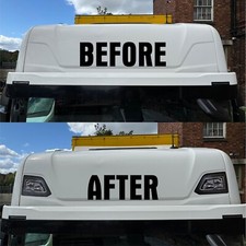 2 x SCANIA Roof Lights Printed Decals for New Generation 2017-25 truck. Stickers