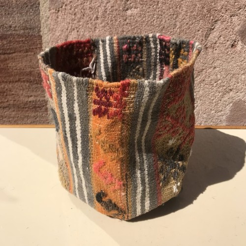 Kilim flower pot hand - pot, (medium)