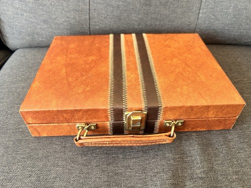 Vintage faux leather travel - vintage,