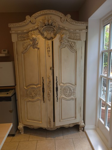 Armoire carved oak french - armoire, /