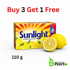 Sunlight laundry Real Lemon Multi-Purpose Detergent Bar for Clothes & Utensils